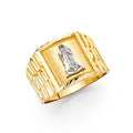 14K Yellow Gold Men's, Signet & Nugget Ring - RG1680