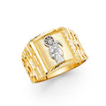 14K Yellow Gold Men's, Signet & Nugget Ring - RG1681