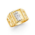 14K Yellow Gold Men's, Signet & Nugget Ring - RG1682