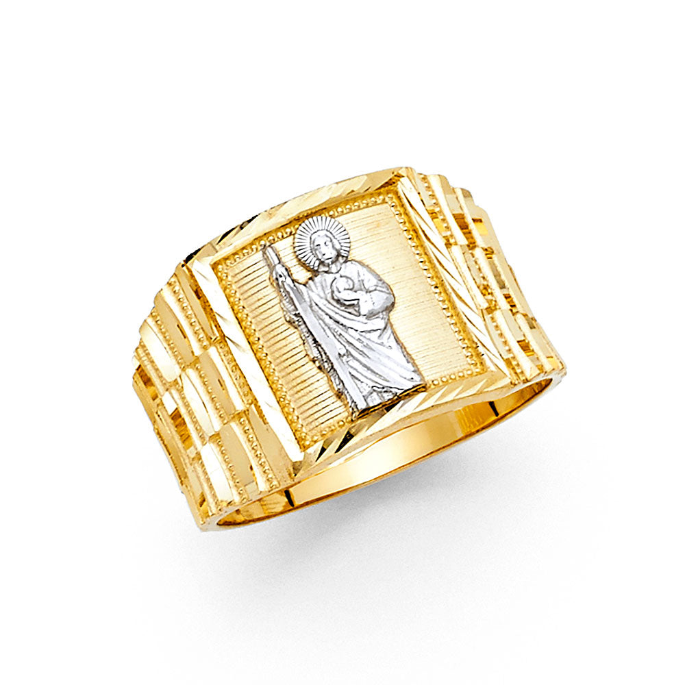 14K Yellow Gold Men's, Signet & Nugget Ring - RG1682