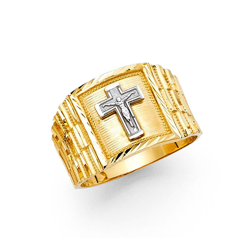 14K Yellow Gold Men's, Signet & Nugget Ring - RG1683