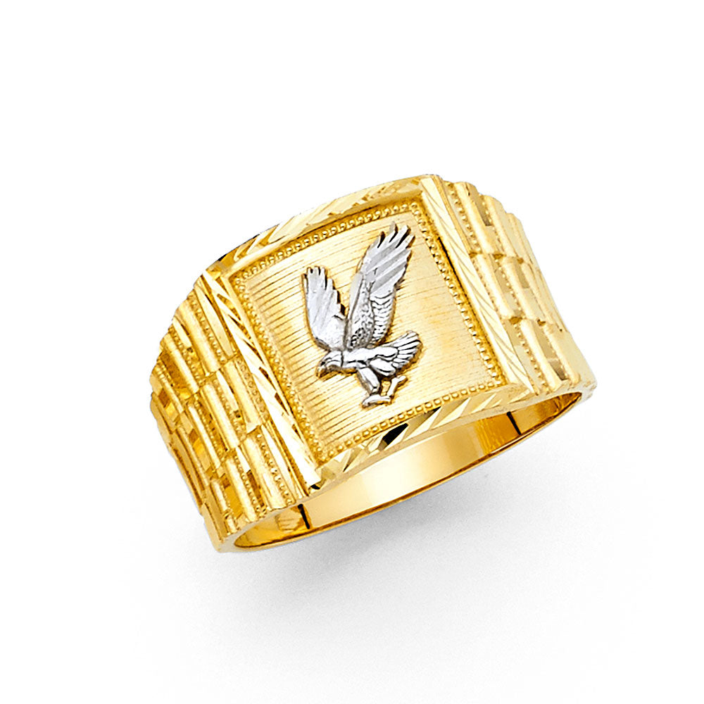 14K Yellow Gold Men's, Signet & Nugget Ring - RG1684