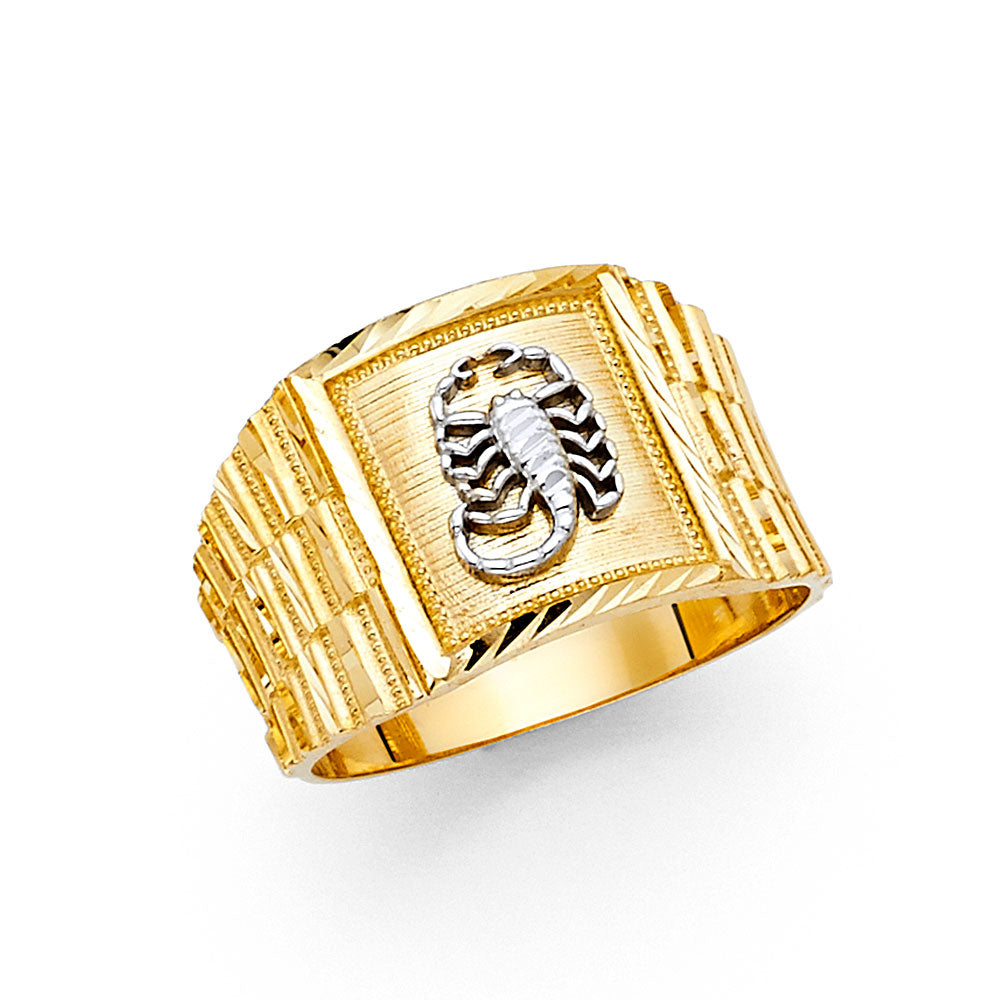 14K Yellow Gold Men's, Signet & Nugget Ring - RG1686