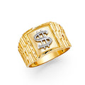14K Yellow Gold Men's, Signet & Nugget Ring - RG1687