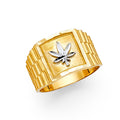 14K Yellow Gold Men's, Signet & Nugget Ring - RG1688