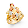 14K Yellow Gold Butterfly, Animal & Lucky Ring - RG1692