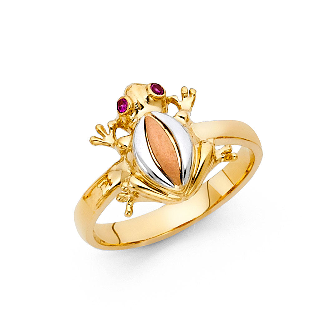 14K Yellow Gold Butterfly, Animal & Lucky Ring - RG1699