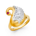 14K Yellow Gold Butterfly, Animal & Lucky Ring - RG1701
