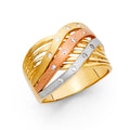 14K Yellow Gold Religious, 15 Años & Crown Ring - RG1727