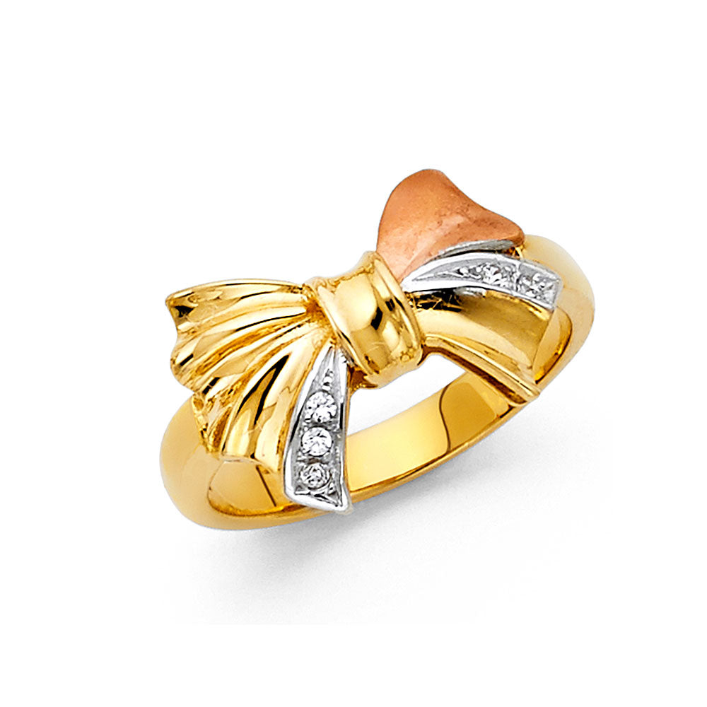 14K Yellow Gold Religious, 15 Años & Crown Ring - RG1747