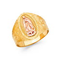 14K Yellow Gold Religious, 15 Años & Crown Ring - RG1759