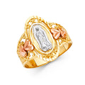 14K Yellow Gold Religious, 15 Años & Crown Ring - RG1763
