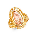 14K Yellow Gold Religious, 15 Años & Crown Ring - RG1764