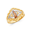 14K Yellow Gold Religious, 15 Años & Crown Ring - RG1765