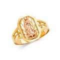14K Yellow Gold Religious, 15 Años & Crown Ring - RG1771
