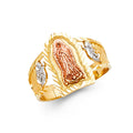 14K Yellow Gold Religious, 15 Años & Crown Ring - RG1772