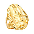 14K Yellow Gold Religious, 15 Años & Crown Ring - RG1775