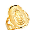 14K Yellow Gold Religious, 15 Años & Crown Ring - RG1778