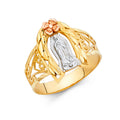 14K Yellow Gold Religious, 15 Años & Crown Ring - RG1787