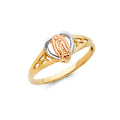 14K Yellow Gold Religious, 15 Años & Crown Ring - RG1791