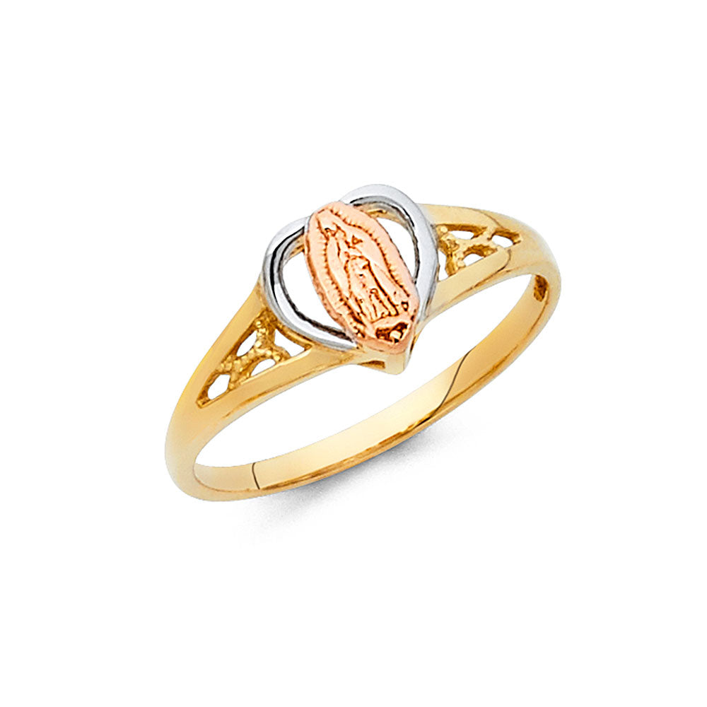 14K Yellow Gold Religious, 15 Años & Crown Ring - RG1791
