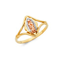 14K Yellow Gold Religious, 15 Años & Crown Ring - RG1792
