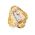 14K Yellow Gold Religious, 15 Años & Crown Ring - RG1801