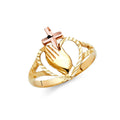 14K Yellow Gold Religious, 15 Años & Crown Ring - RG1811
