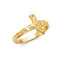 14K Yellow Gold Religious, 15 Años & Crown Ring - RG1818