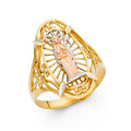 14K Yellow Gold Religious, 15 Años & Crown Ring - RG1820