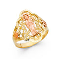 14K Yellow Gold Religious, 15 Años & Crown Ring - RG1822