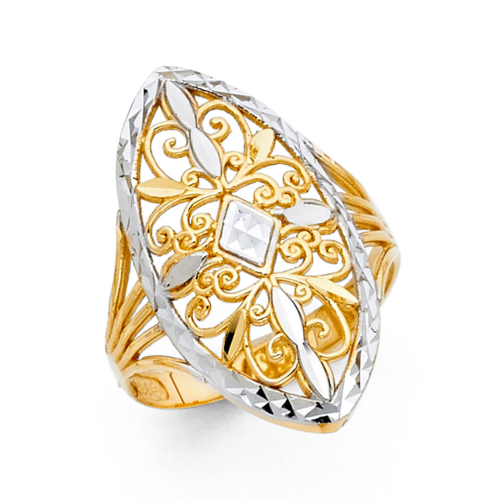 14K Yellow Gold Fancy Assorted & 7 Day Ring - RG1833