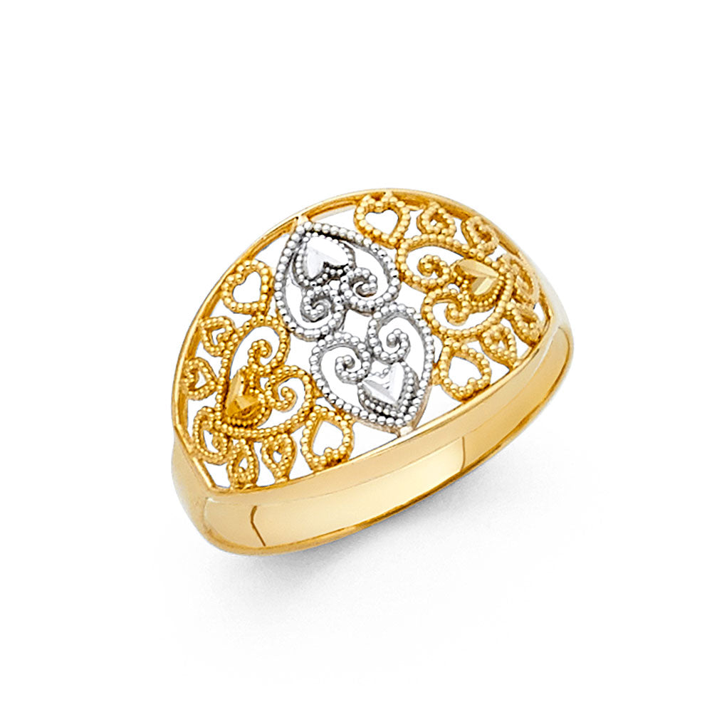 14K Yellow Gold Fancy Assorted & 7 Day Ring - RG1843