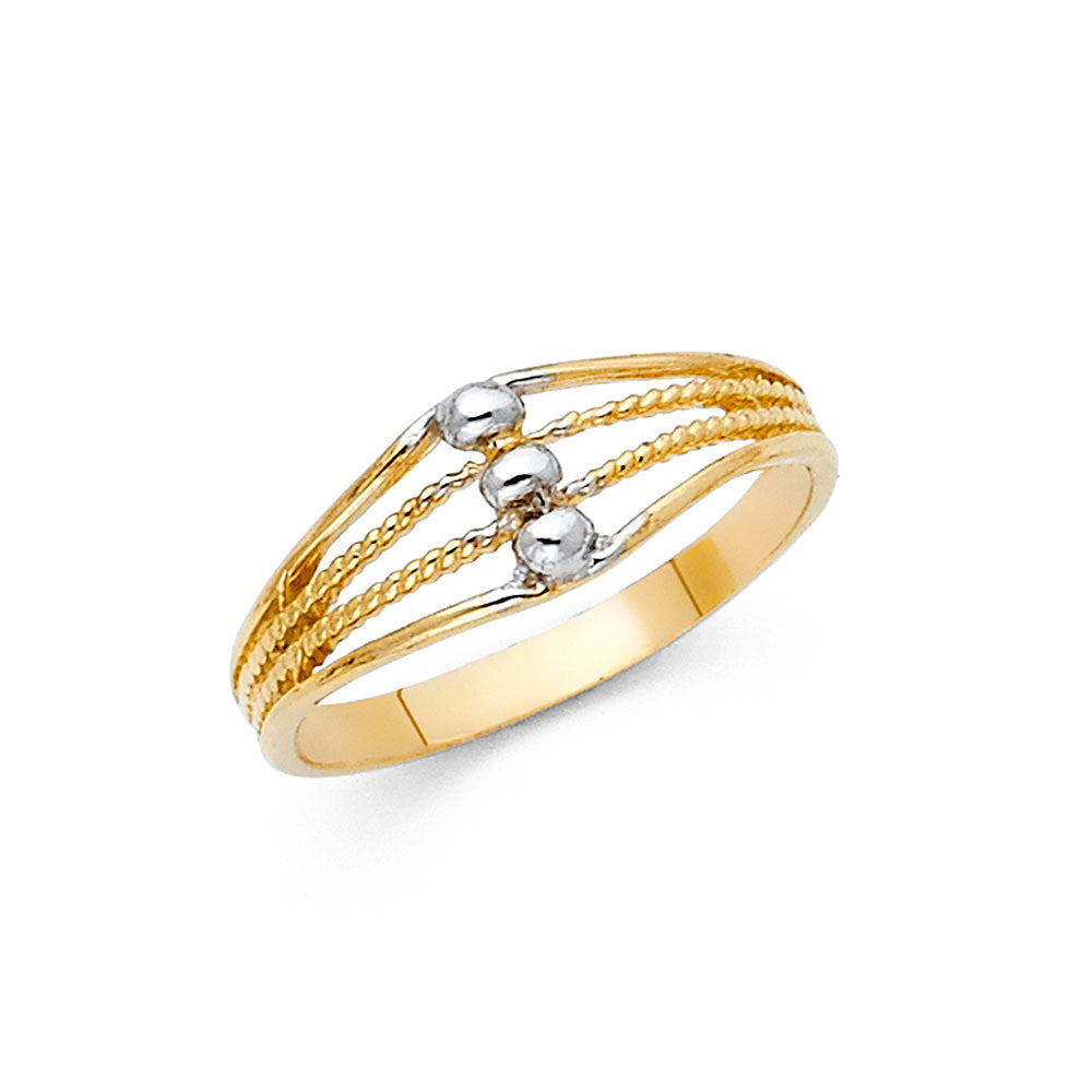 14K Yellow Gold Fancy Assorted & 7 Day Ring - RG1854