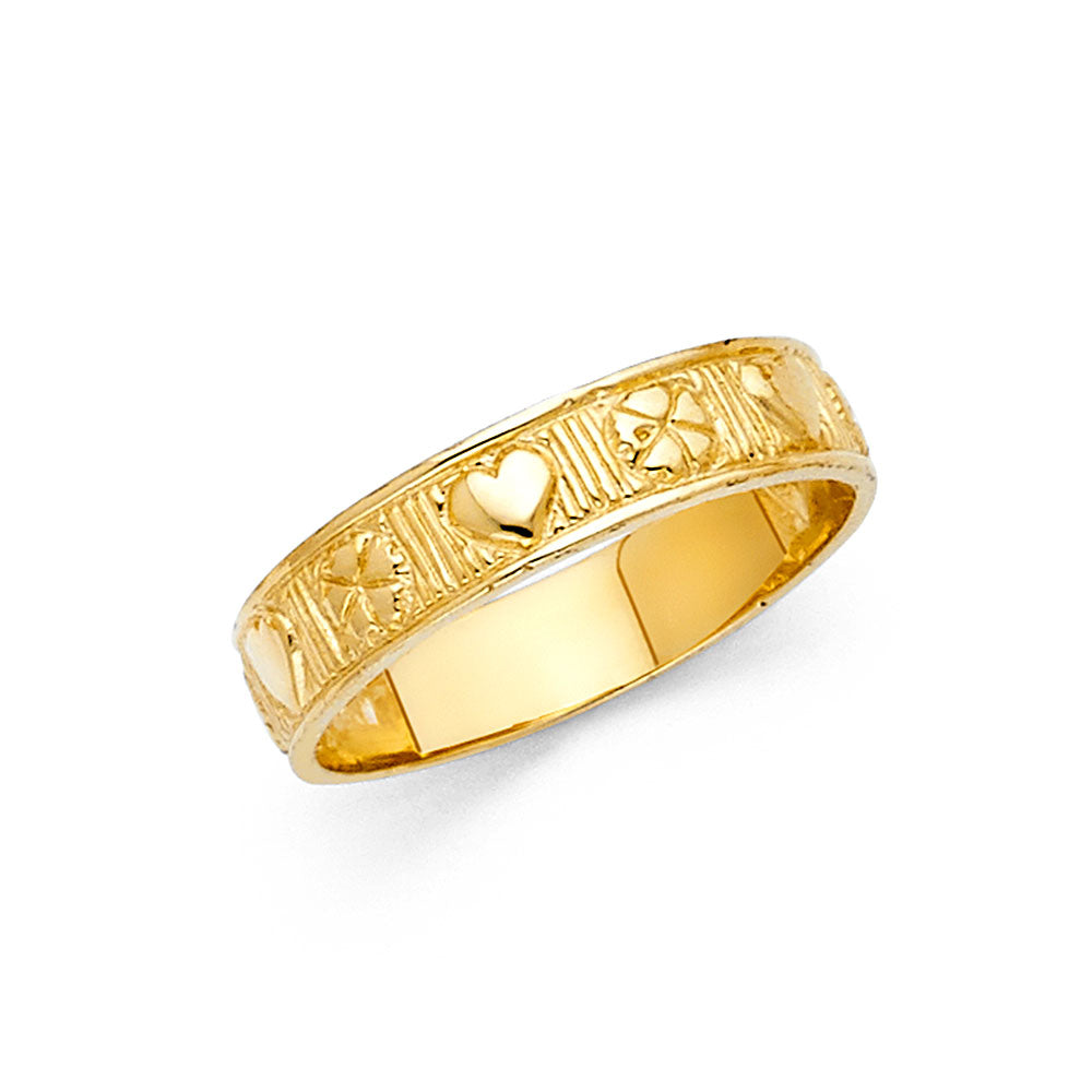 14K Yellow Gold Religious, 15 Años & Crown Ring - RG1857
