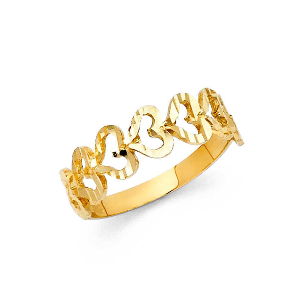 14K Yellow Gold Religious, 15 Años & Crown Ring - RG1860