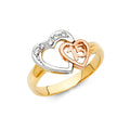 14K Yellow Gold Religious, 15 Años & Crown Ring - RG1874