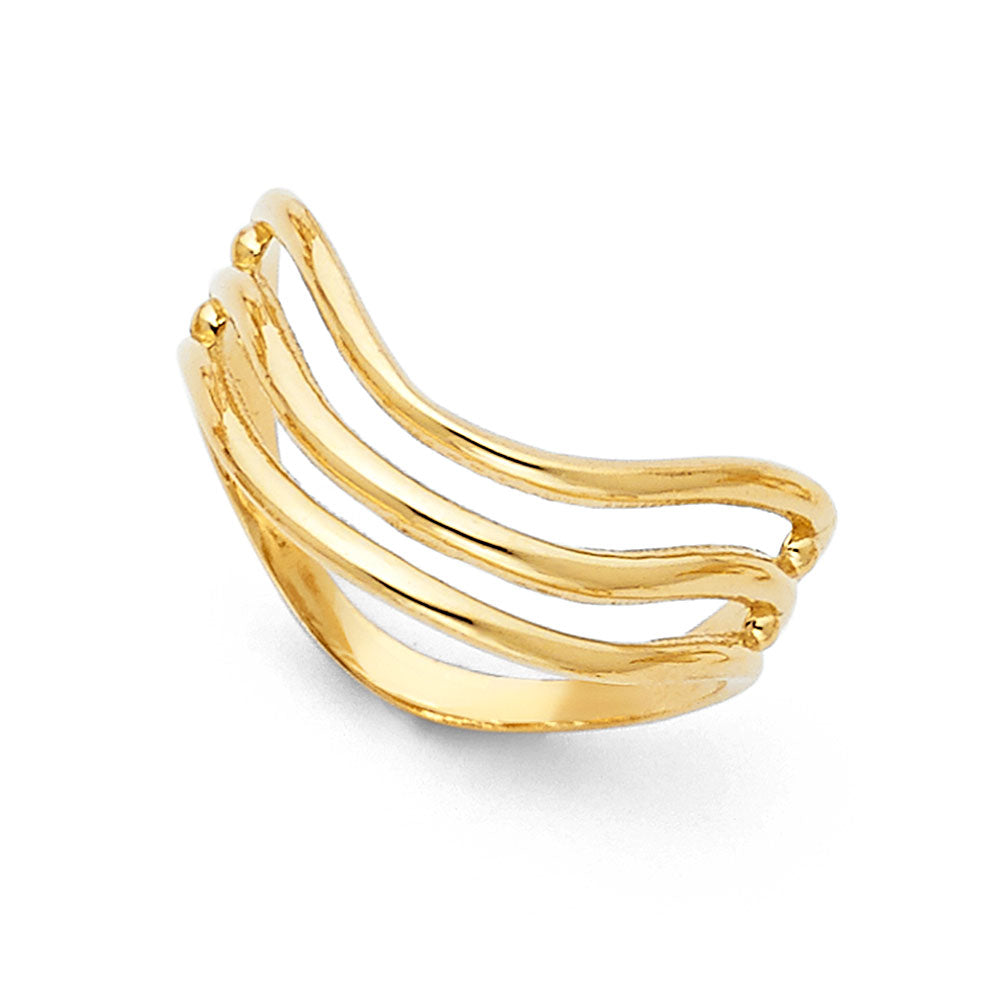 14K Yellow Gold Religious, 15 Años & Crown Ring - RG1948