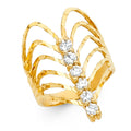 14K Yellow Gold Fancy CZ & Mother's Ring - RG1954