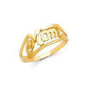 14K Yellow Gold Fancy CZ & Mother's Ring - RG1988