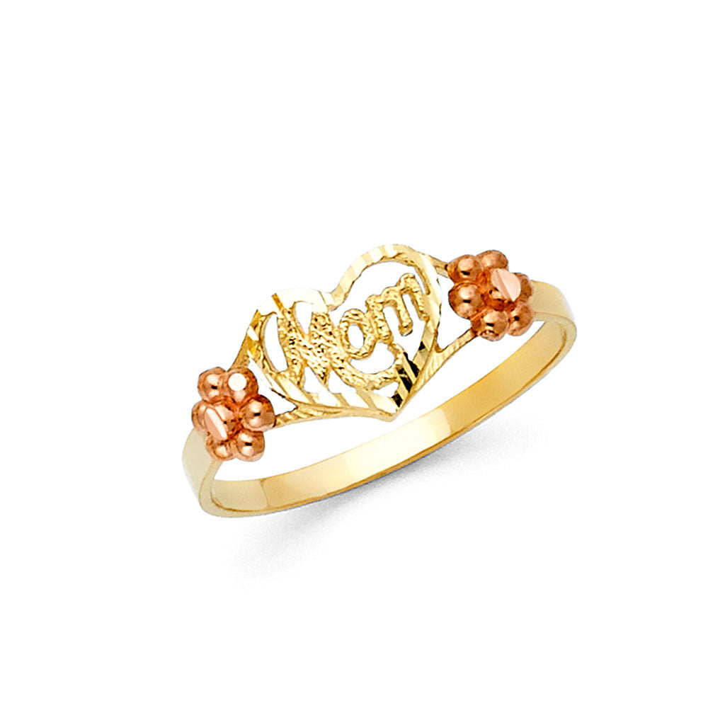 14K Yellow Gold Fancy CZ & Mother's Ring - RG1992