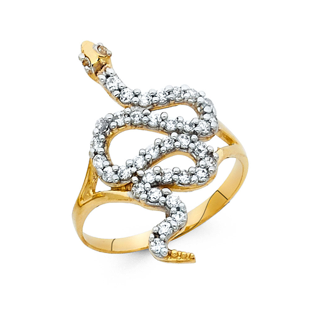 14K Yellow Gold Butterfly, Animal & Lucky Ring - RG2096