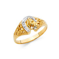 14K Yellow Gold Butterfly, Animal & Lucky Ring - RG2102