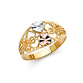 14K Yellow Gold Religious, 15 Años & Crown Ring - RG2120