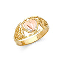 14K Yellow Gold Religious, 15 Años & Crown Ring - RG2121