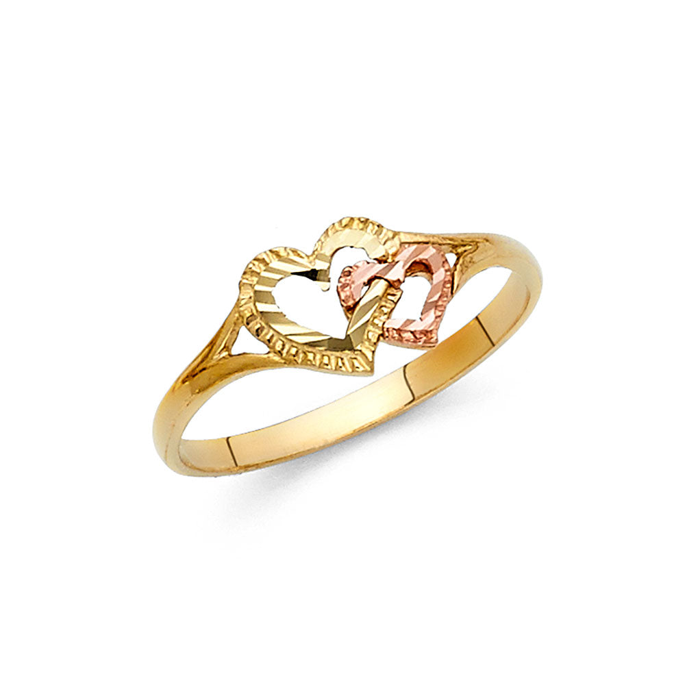 14K Yellow Gold Religious, 15 Años & Crown Ring - RG2126