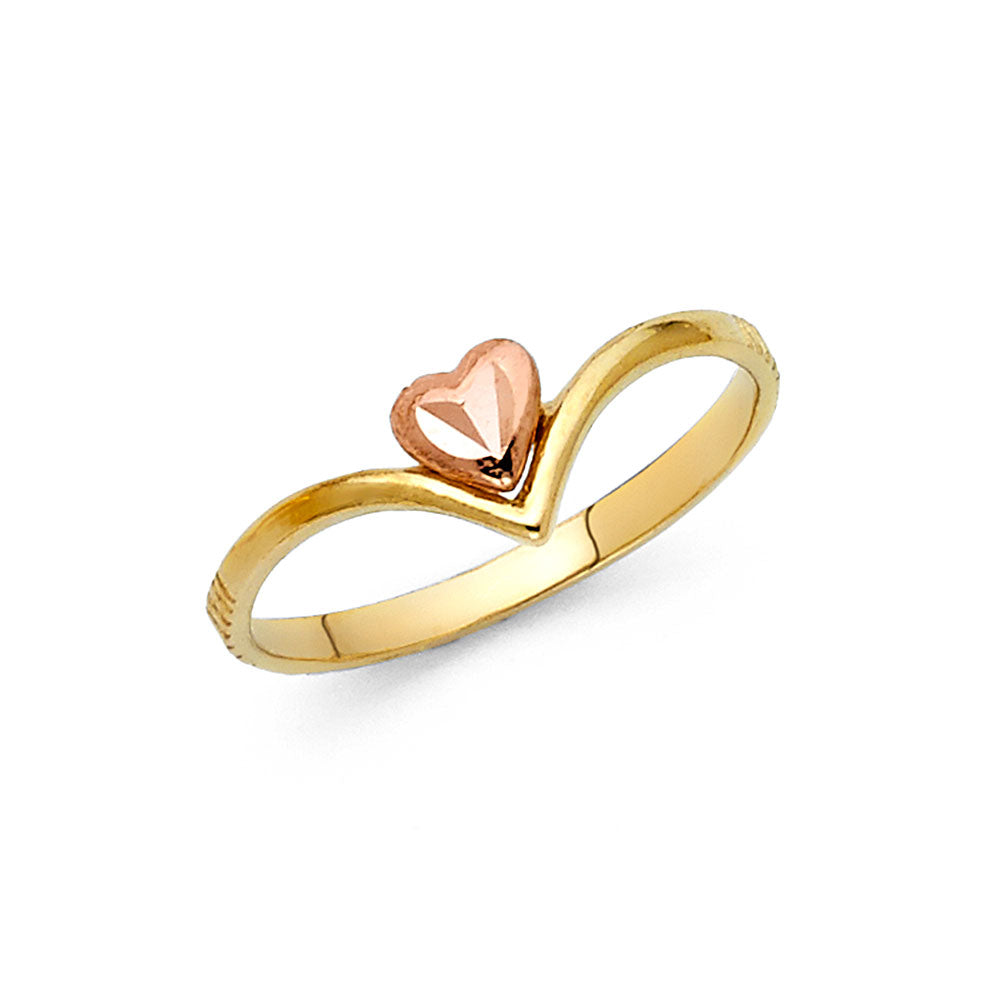 14K Yellow Gold Religious, 15 Años & Crown Ring - RG2129