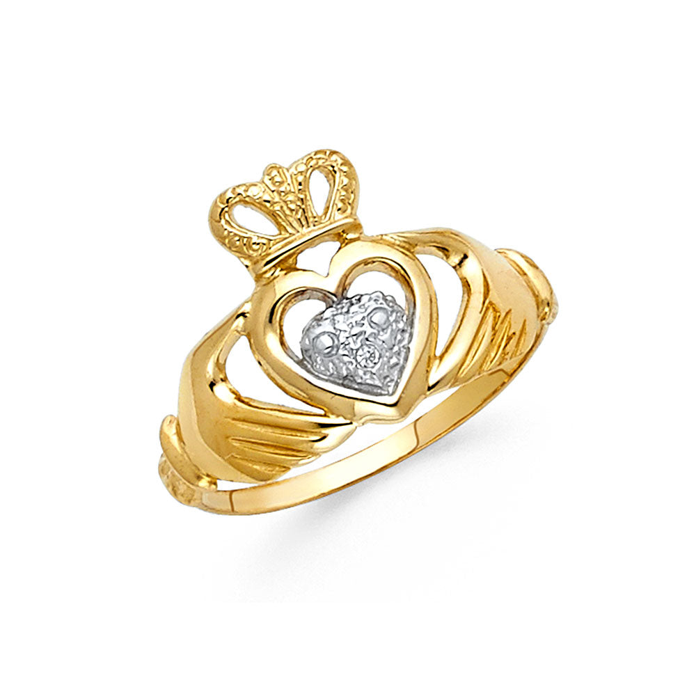 14K Yellow Gold Religious, 15 Años & Crown Ring - RG2130
