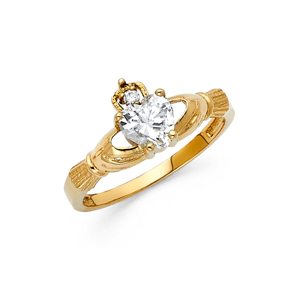 14K Yellow Gold Religious, 15 Años & Crown Ring - RG2133