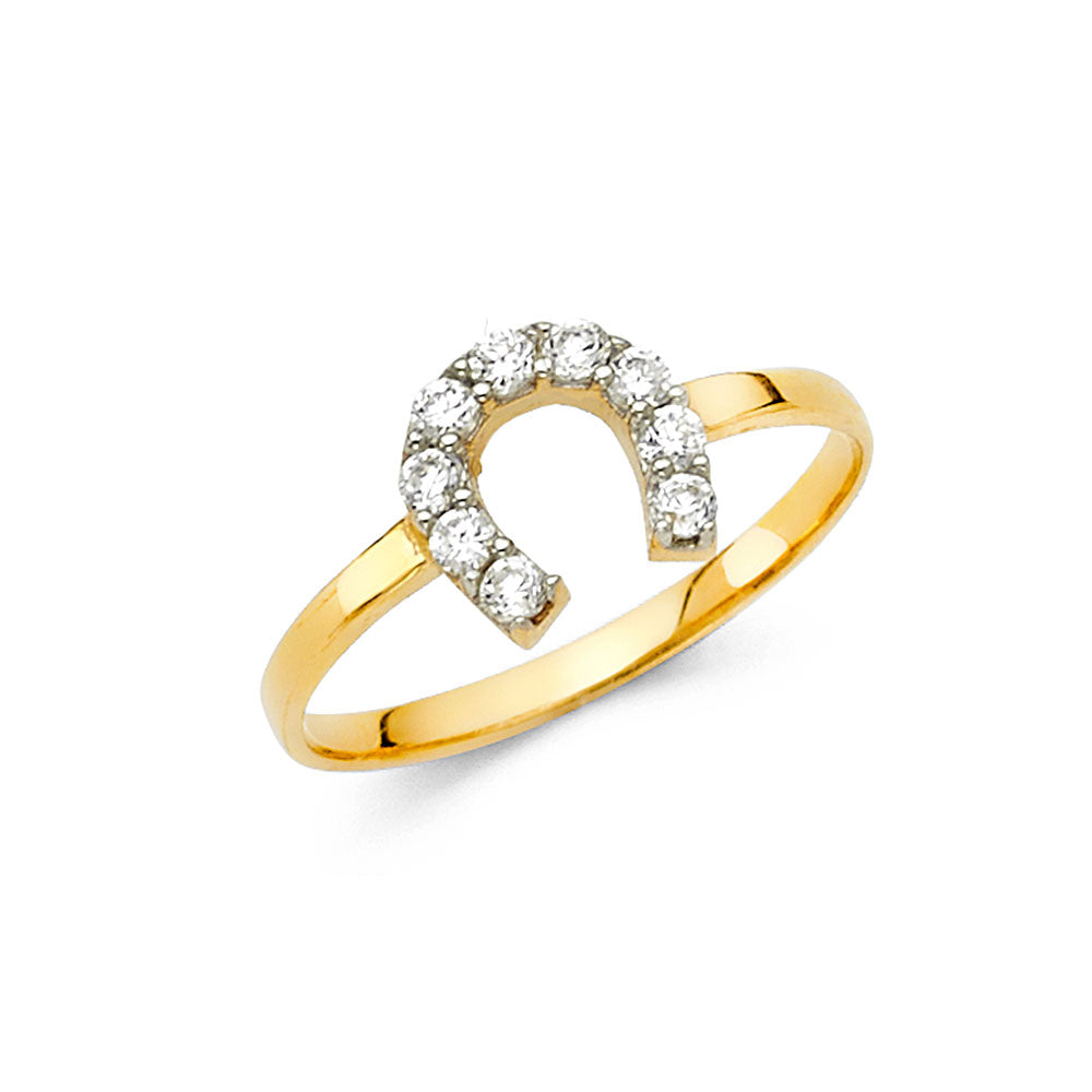 14K Yellow Gold Butterfly, Animal & Lucky Ring - RG2173